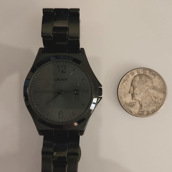 Ladies DKNY Black Link Watch